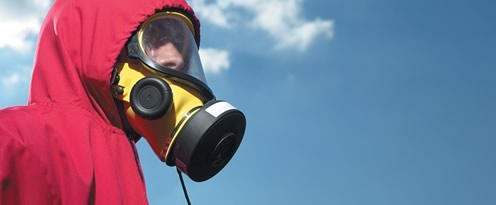 Asbestos removal, face mask