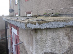 Asbestos roof felt, bitumen