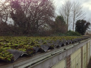 Asbestos cement profile sheets to Garage